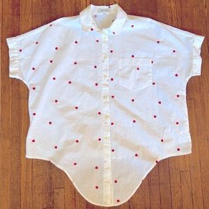 Madewell Strawberry Button Down